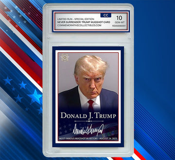 Donald Trump Mugshot Collector's Trading Card - Gem Mint 10 Rated