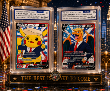 🔥 “Trumpzard & Pikatrump ⚡V 2 Pack” Limited Edition Parody Collectible Card⚡ 🔥