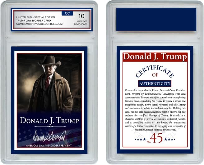 Donald Trump Cowboy Card Collector's Trading Card - Gem Mint 10 Rated