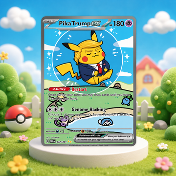 [Pre-Sale] ⚡ PikaTrump EX Classic Edition – Premium Parody Collector Card ⚡