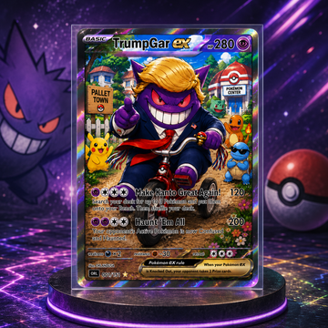 [Pre-Sale] 👻TrumpGar EX Shadow Edition – Premium Parody Collector Card 👻