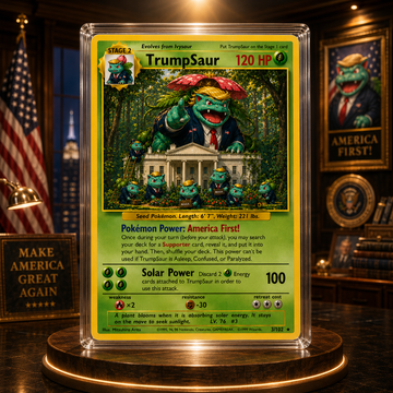 🌿 [PRE-SALE] TrumpSaur – America First Collector Card | Classic Jungle Edition 🌿