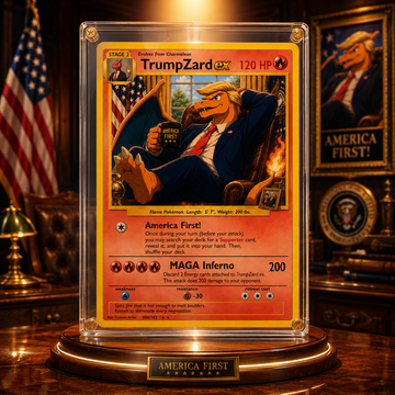 🔥 [PRE-SALE] TrumpZard EX – America First Collector Card | Oval Office Edition 🔥