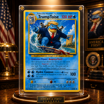 🌊 [PRE-SALE] TrumpToise – America First Collector Card | Classic Surf Edition 🌊