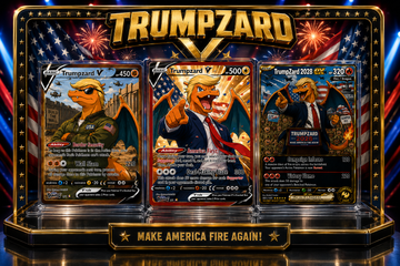 🔥[PRE-SALE] TrumpZard Collection – 3 Card Metal Collector Set | Legendary Fire Edition🔥