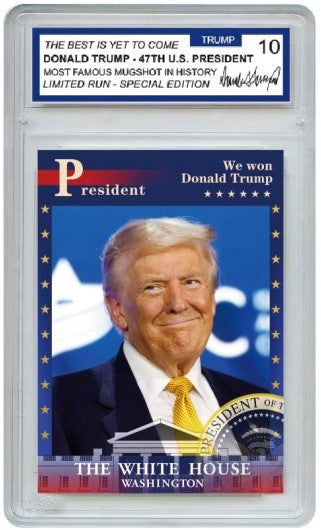 Donald Trump We Won Card! Collector's Trading Card - Gem Mint 10 Rated