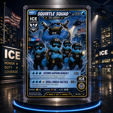 🧊 [PRE-SALE] Squirtle Squad – Ice Agents Collector Card | Special Operations Edition 🧊