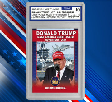 Donald Trump Victory Speech 47th President! Trading Card - Gem Mint 10 Rated