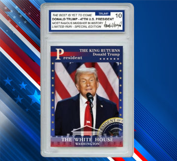 Donald Trump Victory Speech 45/47th President! Trading Card - Gem Mint 10 Rated