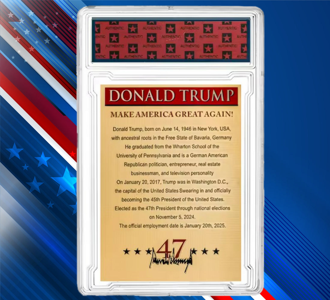 Donald Trump & Elon Musk Collector's Trading Card - Gem Mint 10 Rated