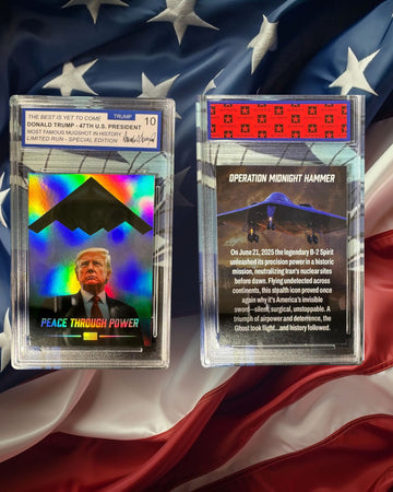 “Peace Through Power” Limited Edition Holographic Collectible Card