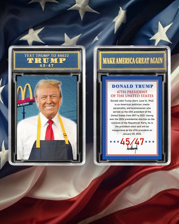 McD. Donald Trump 47th President of United States Collector's Trading Card