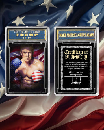 All Aboard the Trump Train” Limited Edition Collectible Card